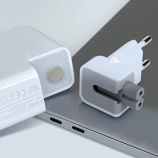 LinQ USB-C Universal Φορτιστής Laptop 108W με Αποσπώμενο Καλώδιο Τροφοδοσίας