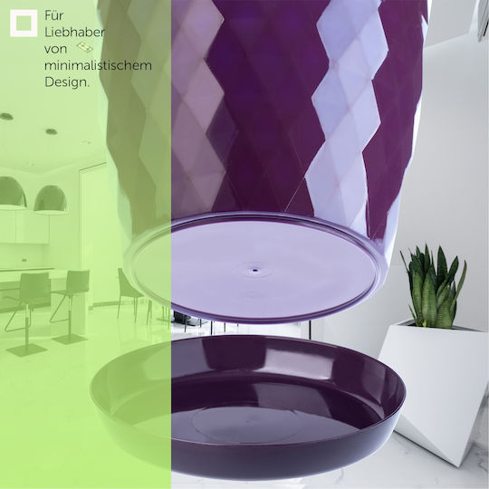 Kadax Plastic Pot Saucer Flower Pot Cover 30cm Purple