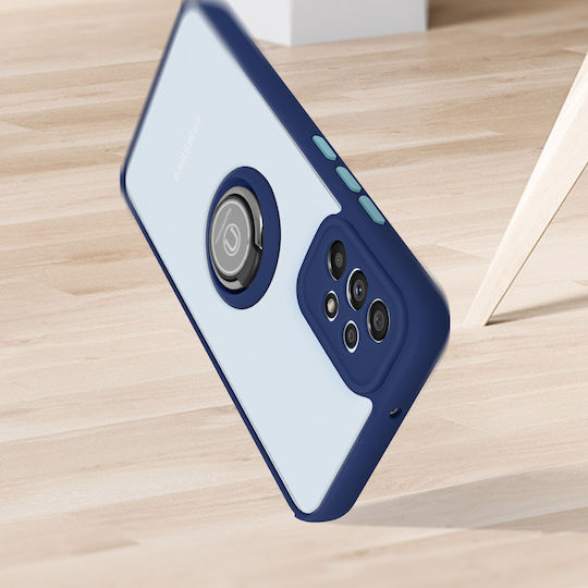 Case Samsung Galaxy A33 5g Bi-material Metal Ring Function Stand Blue