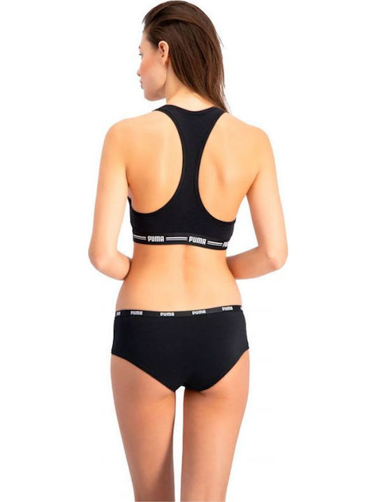 Dobotex Βαμβακερά Γυναικεία Slip 2Pack Μαύρα