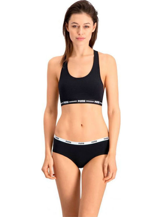 Dobotex Βαμβακερά Γυναικεία Slip 2Pack Μαύρα