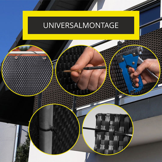 Kadax Balcony Screen Technorattan Balcony Mat 0.9x7m