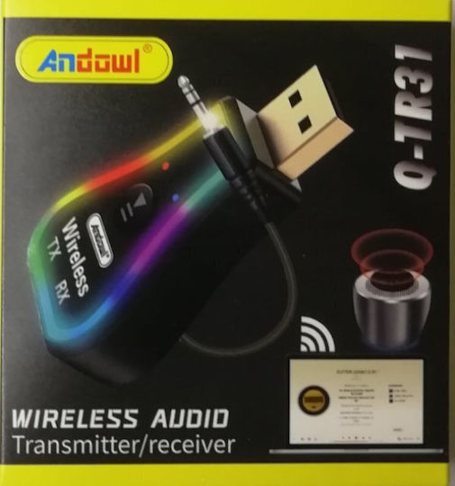 Andowl Bluetooth Receiver with USB Output Port