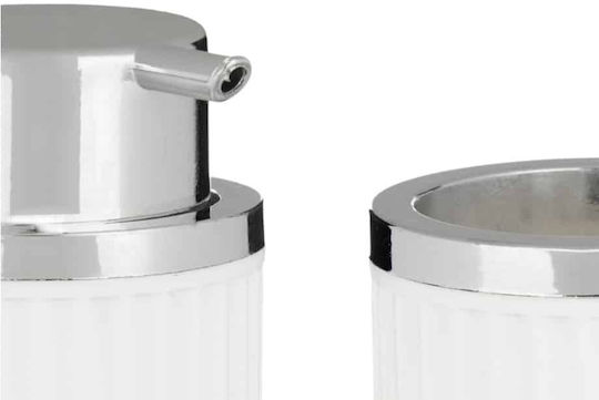 Tanto Bathroom Accessory Set Plastic White 3 Pieces VO-01
