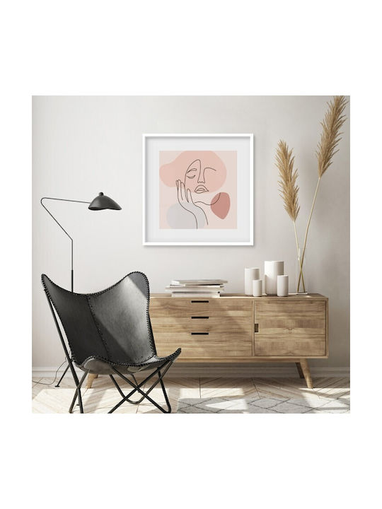 Walls Poster Line Woman 100x100cm