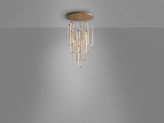 Colette Verstellbar Hängelampe Rose Gold 60x49cm.