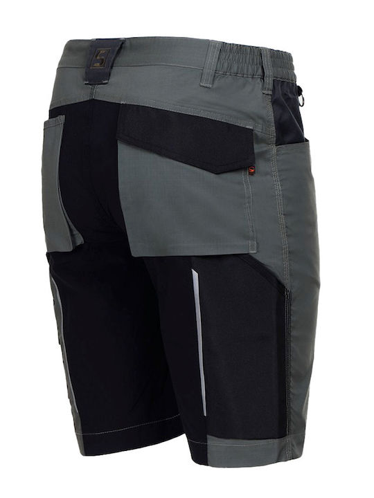 Stenso Stretch Reflectorizantă Bermudă de Lucru Verde