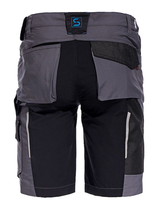 Stenso Stretch Reflektierend Arbeitsshorts Gray