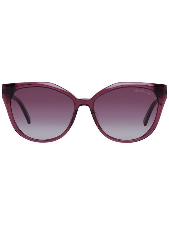 Marciano by Guess Women's Sunglasses with Purple Plastic Frame and Purple Gradient Lens GM0804 75Z