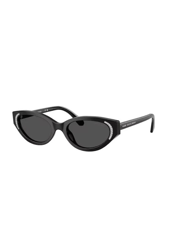 Swarovski Women's Sunglasses with Black Plastic Frame and Black Lens 5706560