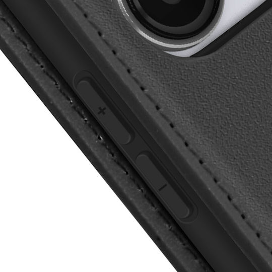 Flip Case Sony Xperia 1 Magnetischer Kartenhalter Video-Unterstützung Schwarz