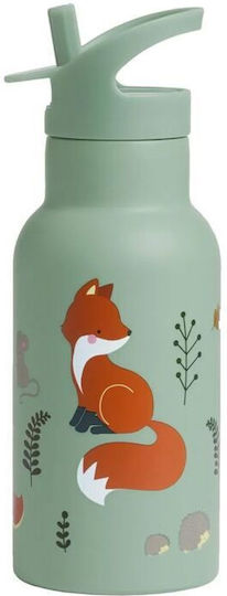 A Little Lovely Company Σετ Καπάκι Καλαμάκι Βουρτσάκι Forest Friends