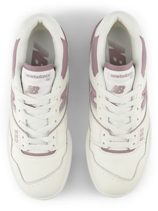 550 Women's Sneakers White Rose