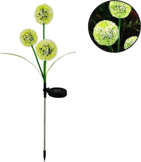 Spiked Solar Light Flower Warm White with Photocell
