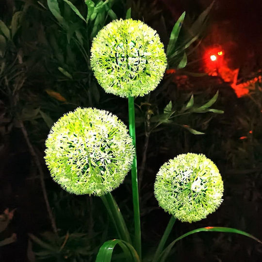 Spiked Solar Light Flower Warm White with Photocell