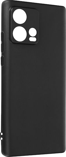 Калъф Motorola Edge 30 Ultra Силиконов Матово Покритие Устойчив на Петна Черен