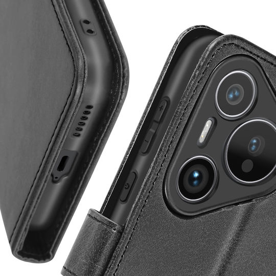 Avizar Folio Hülle Huawei Pura 70 Pro Brieftasche Handgelenkschlaufe Schwarz