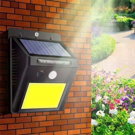 Set 10 Lămpi Solare de Perete Alb Rece 6500K cu Senzor de Mișcare și Fotocelulă IP65