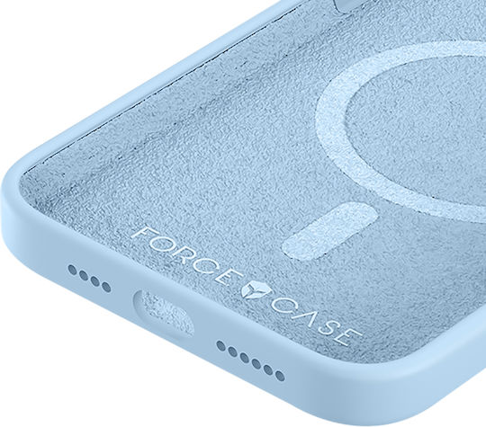 Калъф Force Magsafe за iPhone 15 Plus Антиударен Мат Светлосин