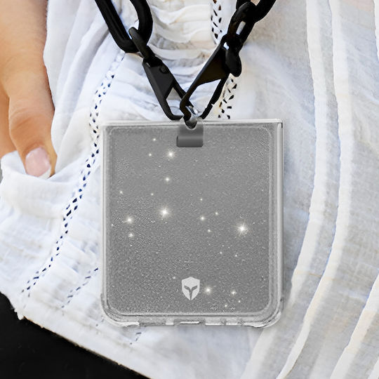 Galaxy Z Flip 6 Anti-fall 2m Duo Glitter Transparent Mobile Phone Case