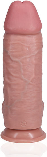Shots Ρεαλιστικό Dildo με Όρχεις και Βεντούζα Flesh 25cm