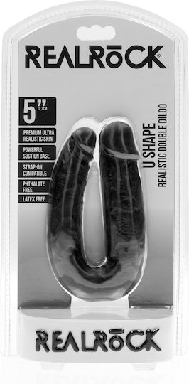 Shots Dildo dublu Negru 15cm