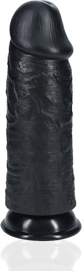 Shots Realistisches Dildo mit Hoden und Saugnapf Schwarz 23cm
