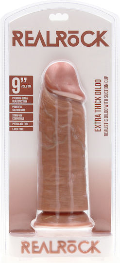 Shots Realistisches Dildo mit Saugnapf Braune 23cm