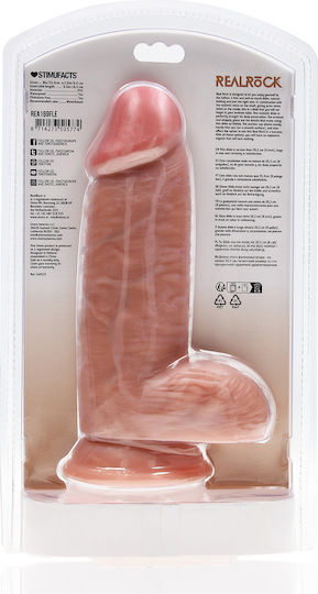 Shots Ρεαλιστικό Dildo με Όρχεις και Βεντούζα Flesh 20cm