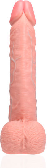 Shots Ρεαλιστικό Dildo με Όρχεις και Βεντούζα Flesh 38cm
