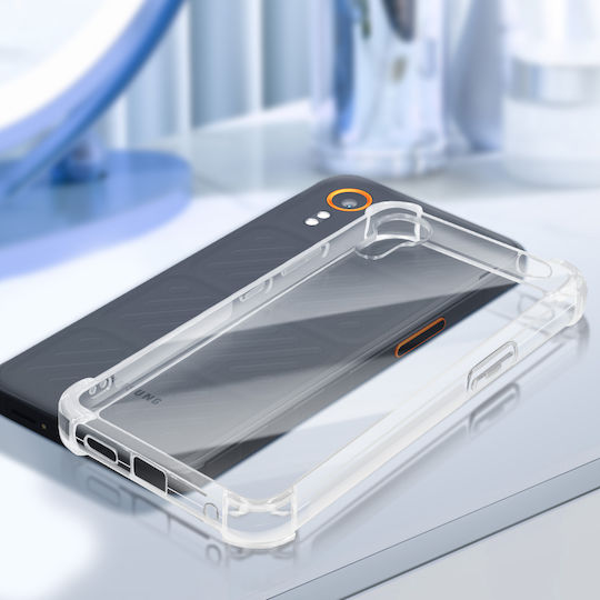 Akashi Hülle Samsung Galaxy Xcover 7 Soft Touch Stoßfeste Ecken Transparent