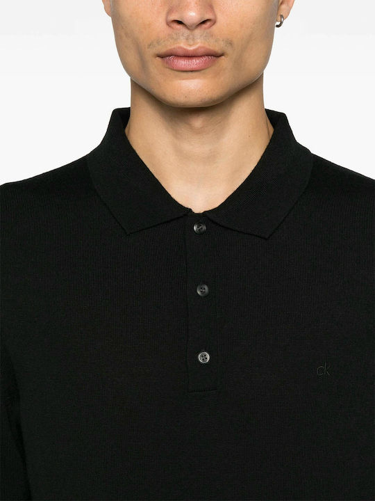 Calvin Klein Men's Blouse Polo BLACK