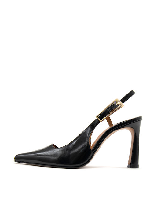 Angel Alarcon Leder Pumps mit hohem Absatz Schwarz