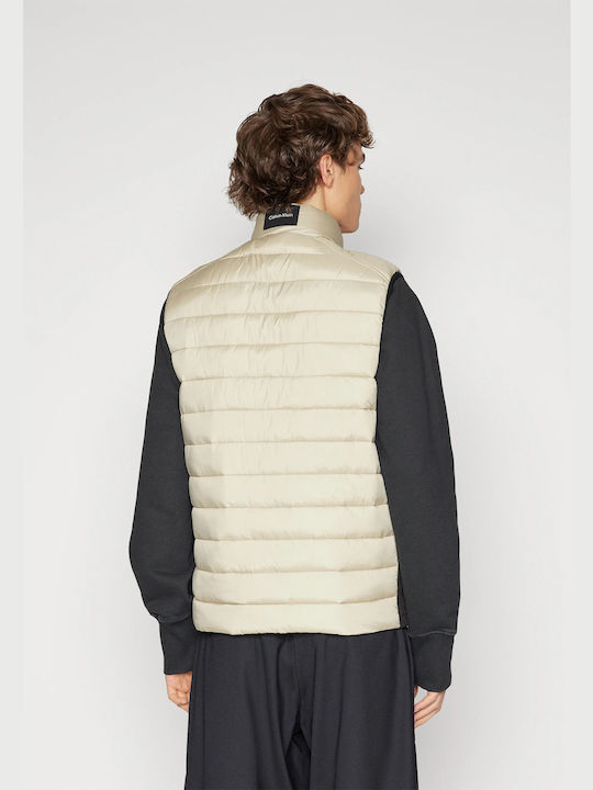 Calvin Klein Ärmellos Herren Jacke Puffer Wasserdicht Grün