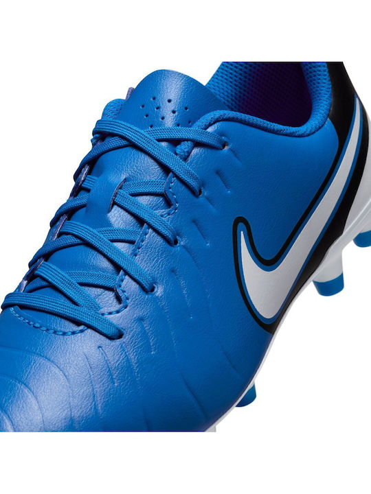 Jr Tiempo Legend 10 Kids Molded Soccer Shoes Blue