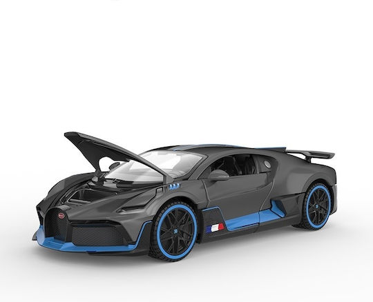 Rastar Bugatti Divo Metall Modellfigur Auto Schwarz im Maßstab 1:32 19x9.5x8.5cm.