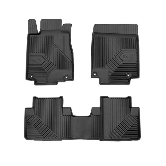 Frogum Set of Front and Rear Mats 4pcs for Volkswagen Tiguan Allspace 2017-2024 Black