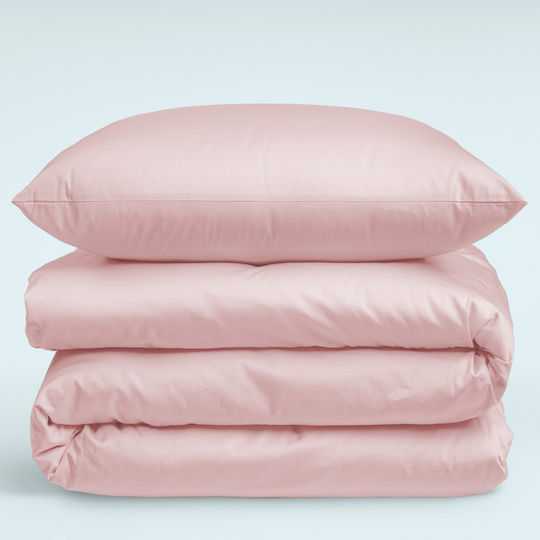Nordic Paradise Комплект Плик за Завивка Памучен Кинг Сайз с 2 Калъфки 220x240 Soft Pink