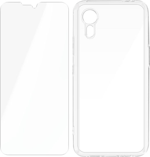4smarts Case Galaxy Xcover 7 Case Rigid Tempeglass Screen Protector 9h Transparent
