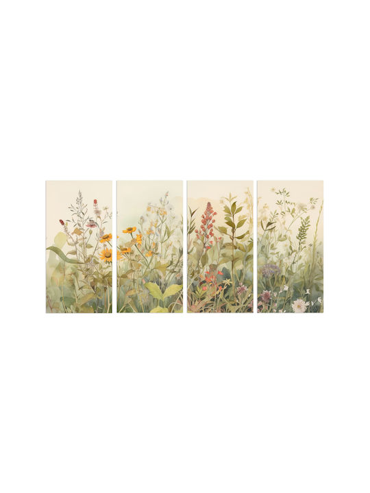 Naklejkomania Четирикратен Картина Платнен 60x120см