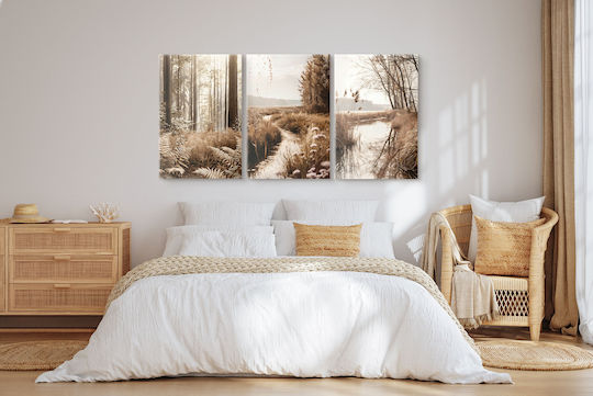 Naklejkomania Dreifach Gemälde auf Leinwand 60x120cm