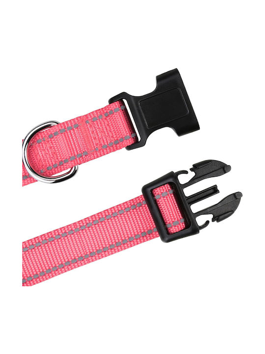 Tagme Verstellbares Reflektierendes Nylonhalsband Kleine Hunde Rosa