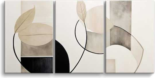 Naklejkomania Threefold Painting on Canvas 60x120cm