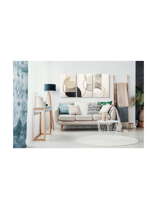 Naklejkomania Τρίπτυχος Πίνακας σε Καμβά 60x120cm