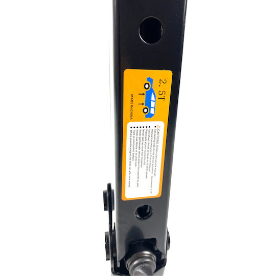 Hand Operated Scissor Jack for Weight Capacity up to 2.5 Tons