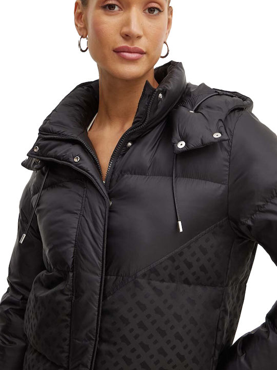 Hugo Boss Women's Short Lifestyle Jacket for Winter Black