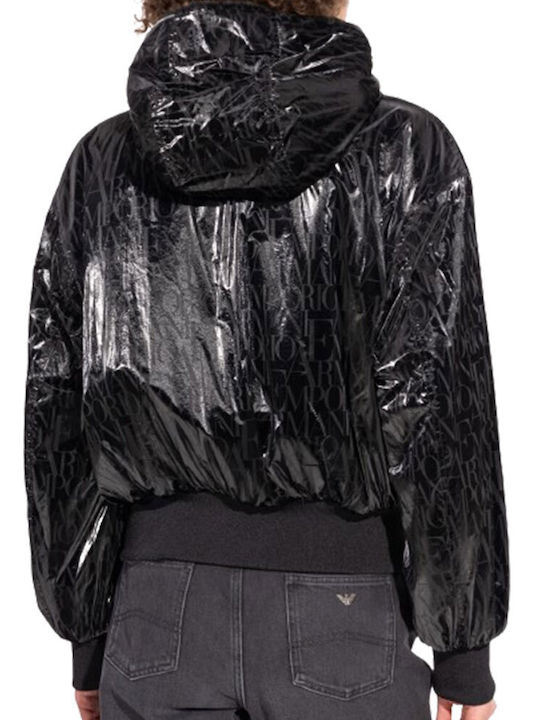 Women's Short Lifestyle Jacket for Winter Nero