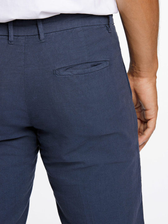 Men's Slim Fit Trousers DK Blue