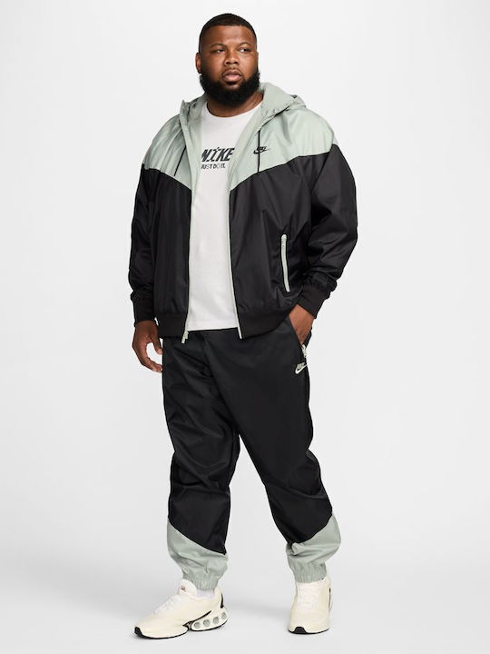 Windrunner Woven Lined Pants Jogginghose Glänzend mit Gummizug Pistachio
