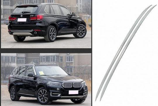 Carner Μπάρες Οροφής Αλουμινίου για BMW X5 2013-2018 για Αυτοκίνητα με Εργοστασιακές Μπάρες (Σετ χωρίς πόδια) Ασημί